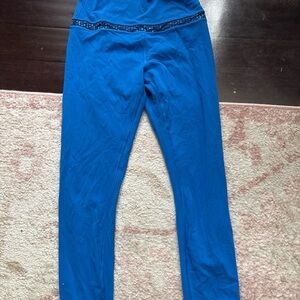 Women’s Blue Athletic Leggings 25”